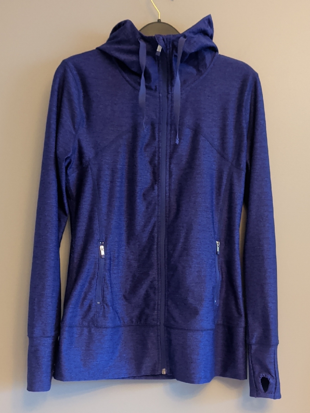 GAP | Indigo Blue Zip-Up Hooded Athletic Jacket - Sz S